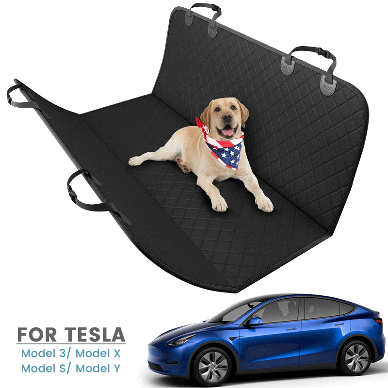 Tesla Model S, 3, X, Y, Rear Seat Pet Cover Protector, Waterproof, Scratch Proof, Nonslip - Image 2