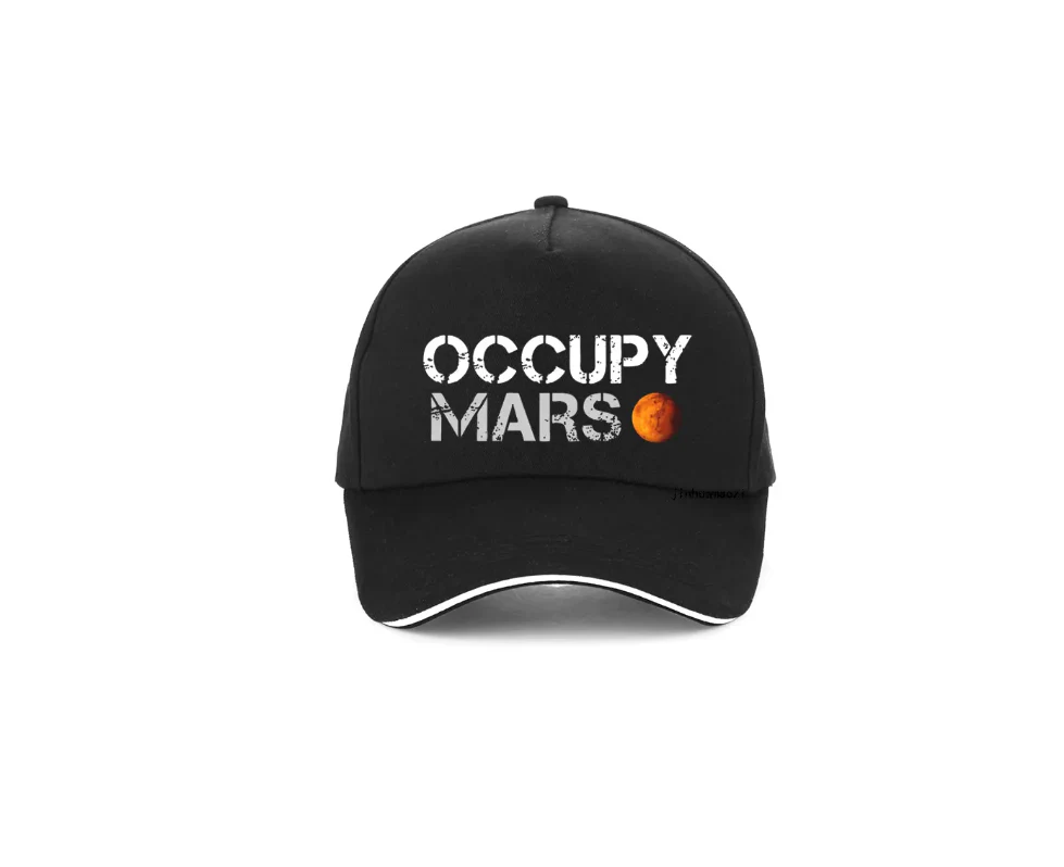 Tesla Model S, 3, X, Y, Cybertruck Occupy Mars Hat, Low Profile Design, Black with Logo - Image 4