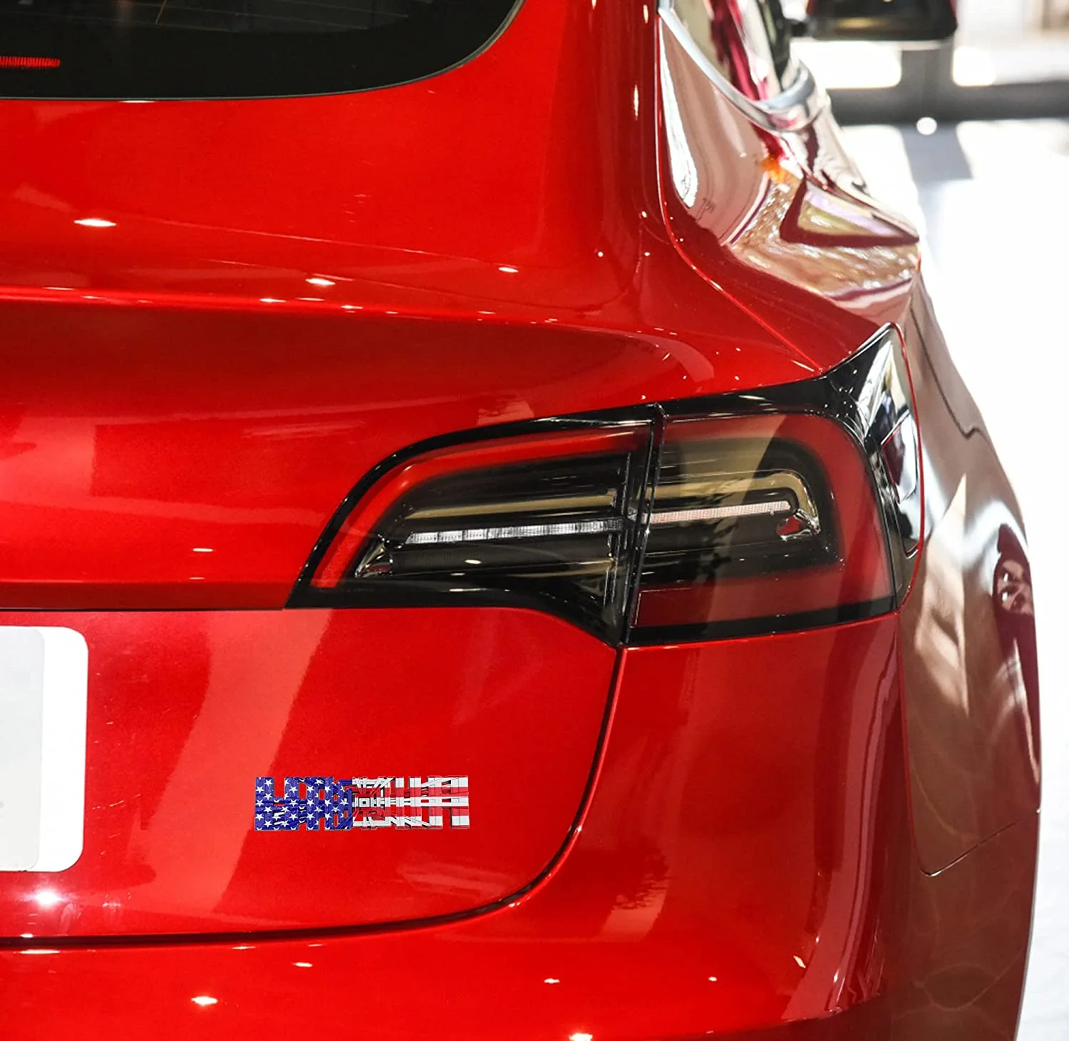 Tesla Model S, 3, X, Y Plaid Badge Car 3D Logo, Metal, Spaceballs Tribute Emblem, American Flag - Image 4