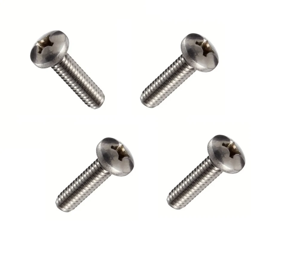 Tesla Model S, 3, X, Y Rear License Plate Screws, Stainless Steel, Extended Length for Rear License Plate Frame, Set of 4
