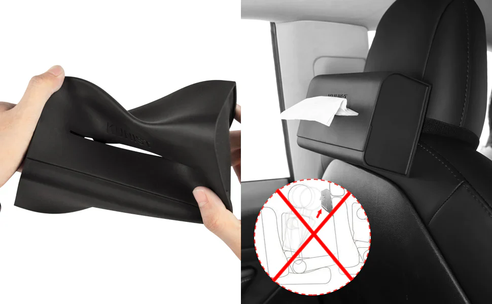 Tesla Model S, 3, X, Y Silicone Tissue Box Holder - Image 4