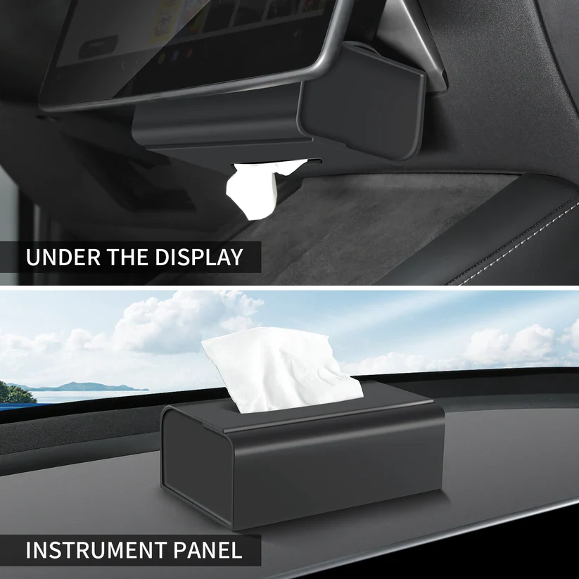 Tesla Model S, 3, X, Y Silicone Tissue Box Holder - Image 6