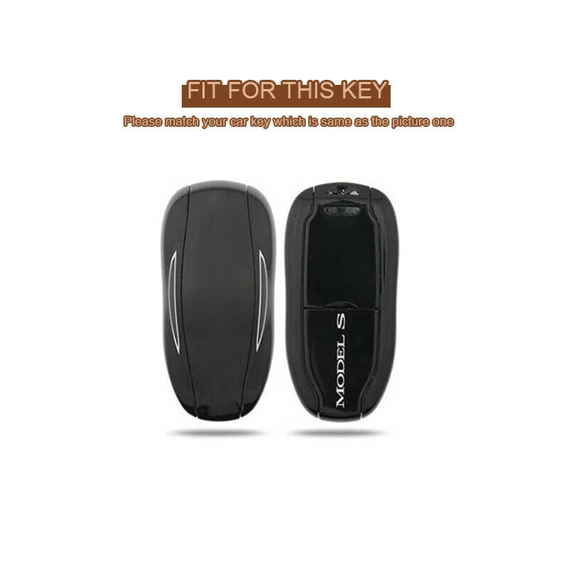 Tesla Model S, 3, Y, Soft TPU Key Fob Case Cover, Black - Image 3