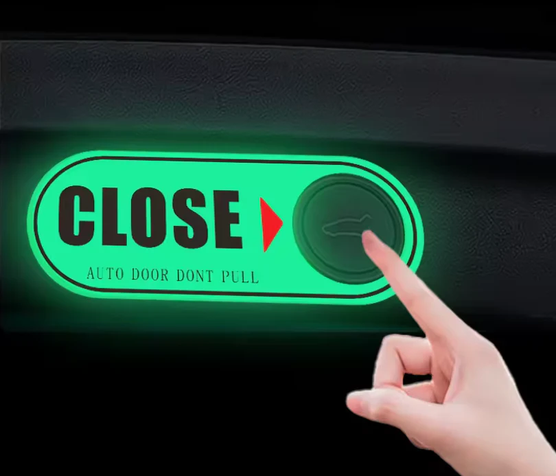 Tesla Model S, 3, X, Y Tailgate, Liftgate Trunk Warning, Close Reminder Sticker, Glow in the Dark - Image 2
