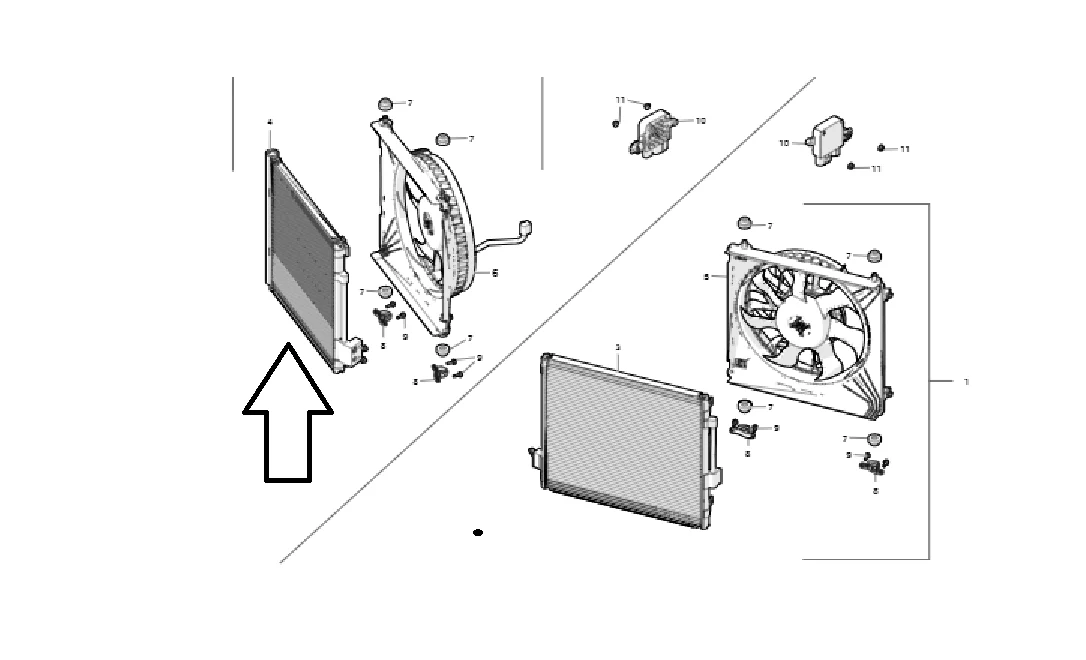 Tesla Model S A/C Condenser, Right Side, 2012-2020 - Image 3