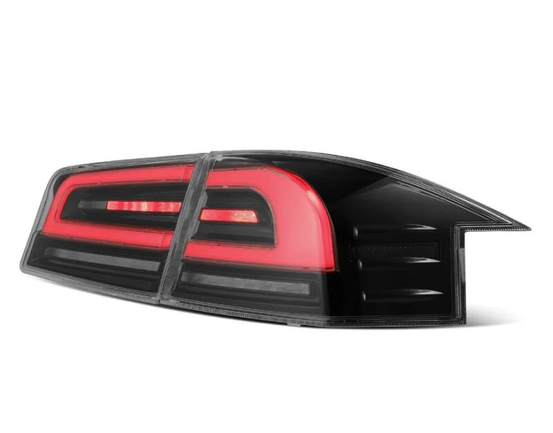 Tesla Model S AlphaRex LUXX-Series LED Taillights, Black/Red, 2012-2021 - Image 4