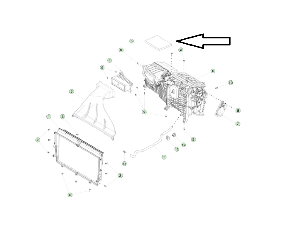 Tesla Model S Cabin Air Filter, 2016-2021 - Image 3