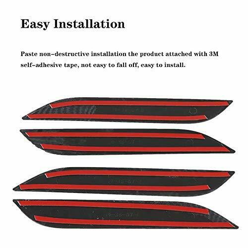 Tesla Model S Door Handle Covers, ABS, Carbon Fiber, Black Out Kit, 2012-2024 - Image 3