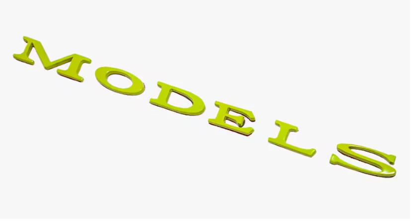 Tesla Model S Emblem Badge, Lime Green