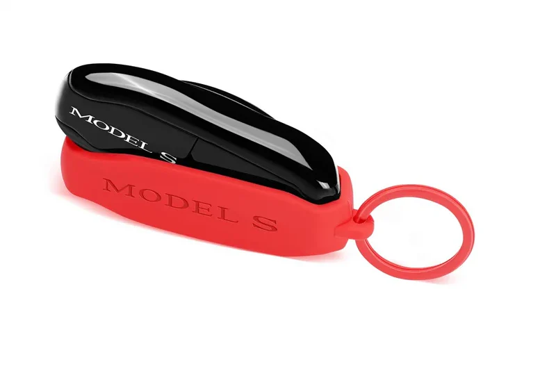 Tesla Model S Key Fob Cover Shell Protector Case Holder, Red, 2012-2026 - Image 2