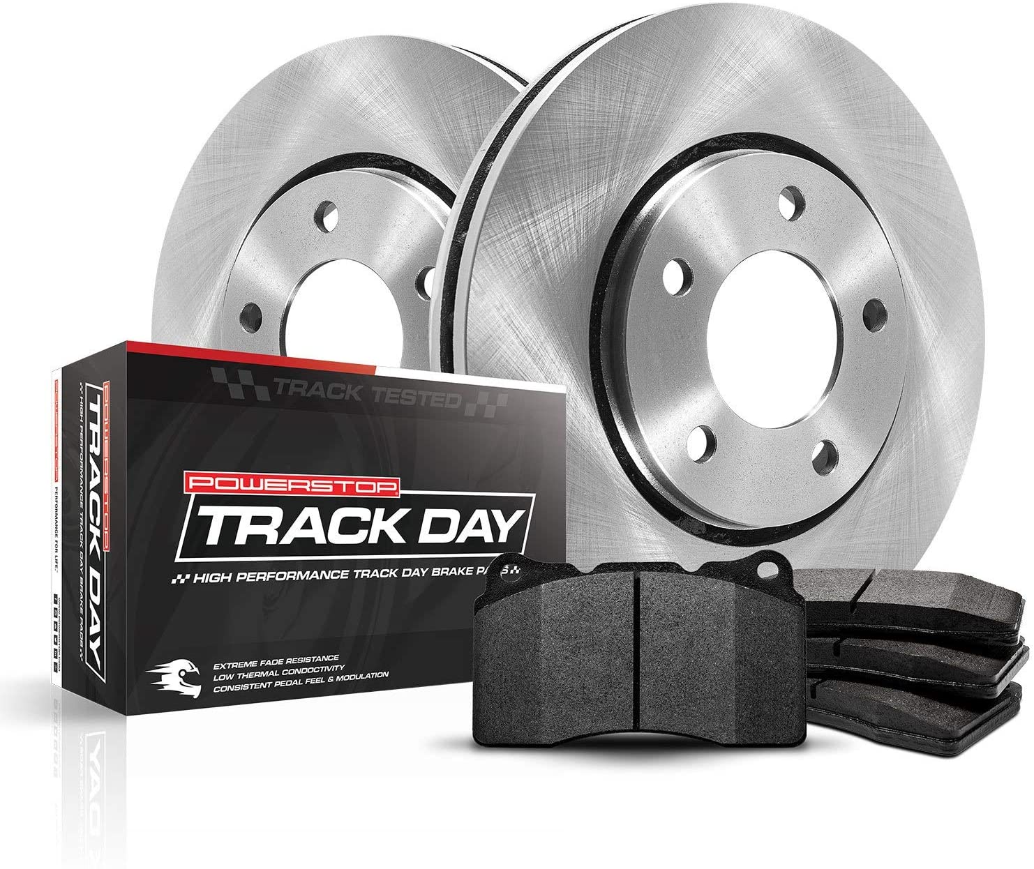 Tesla Model S Power Stop Rear Track Day Brake Kit, 2012-2016