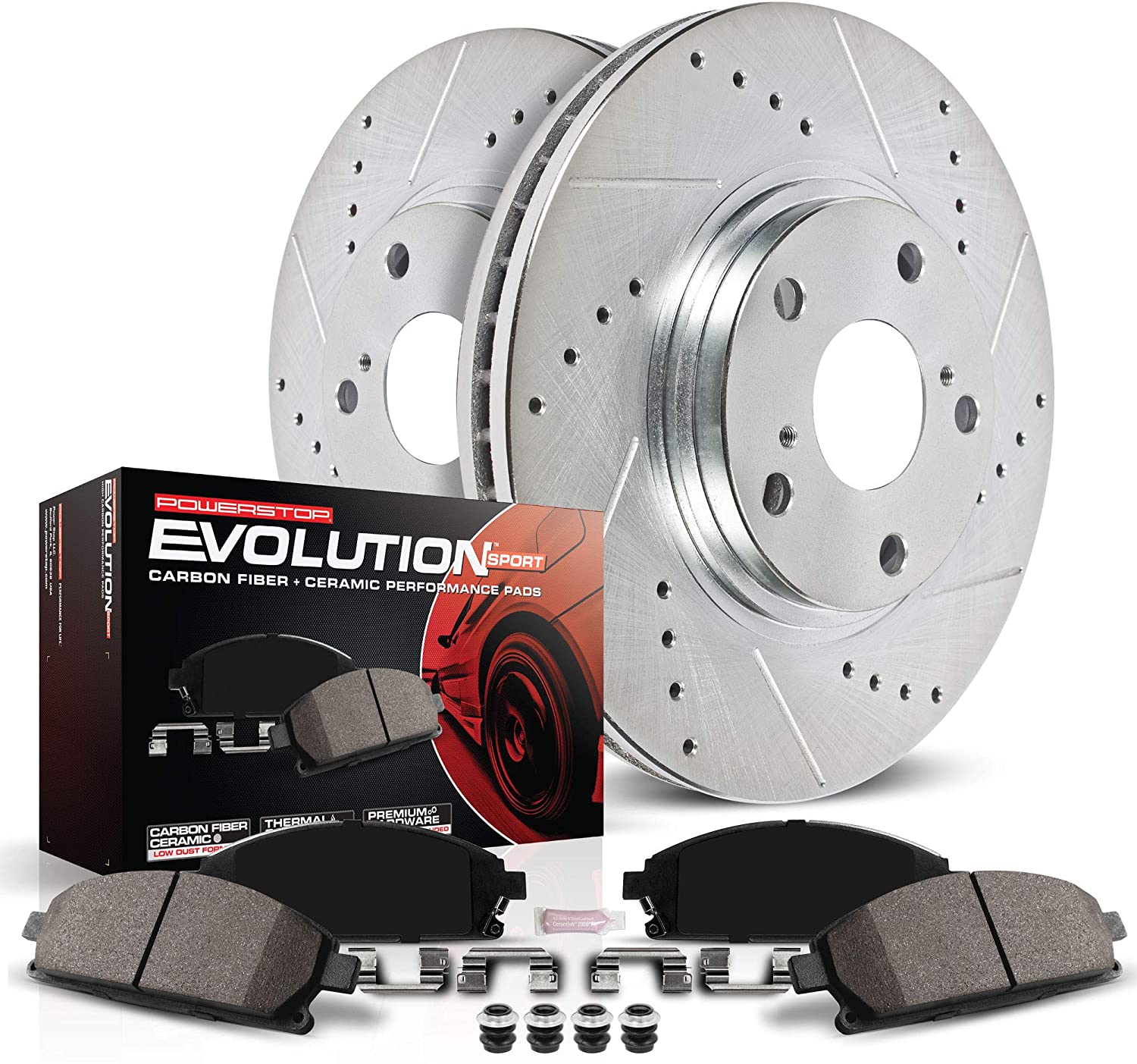Tesla Model S Power Stop Rear Z23 Evolution Sport Brake Kit, 2012-2016