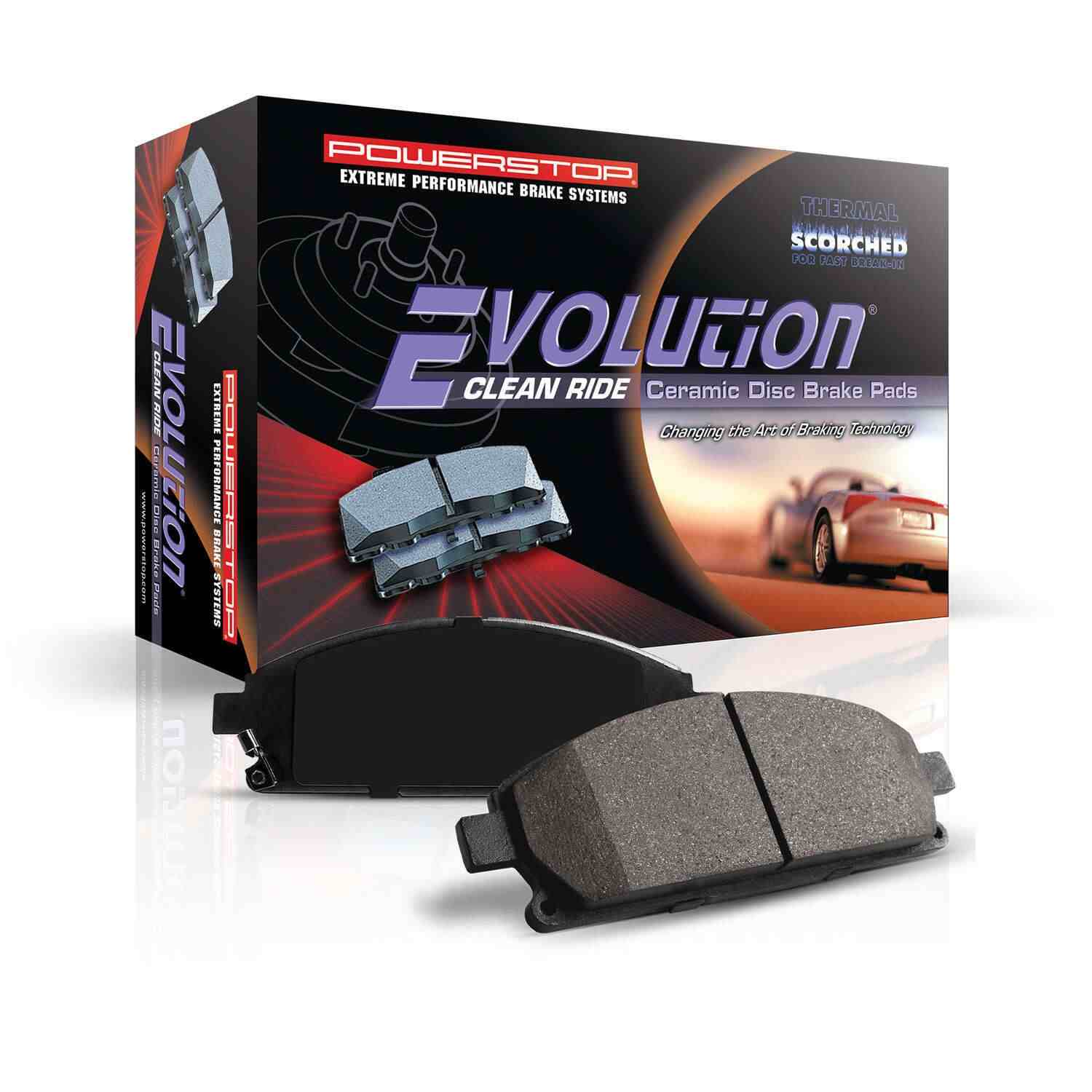 Tesla Model S Power Stop Z16 EVOLUTION Rear Low-Dust Ceramic Brake Pads, 2012-2021 - Image 2