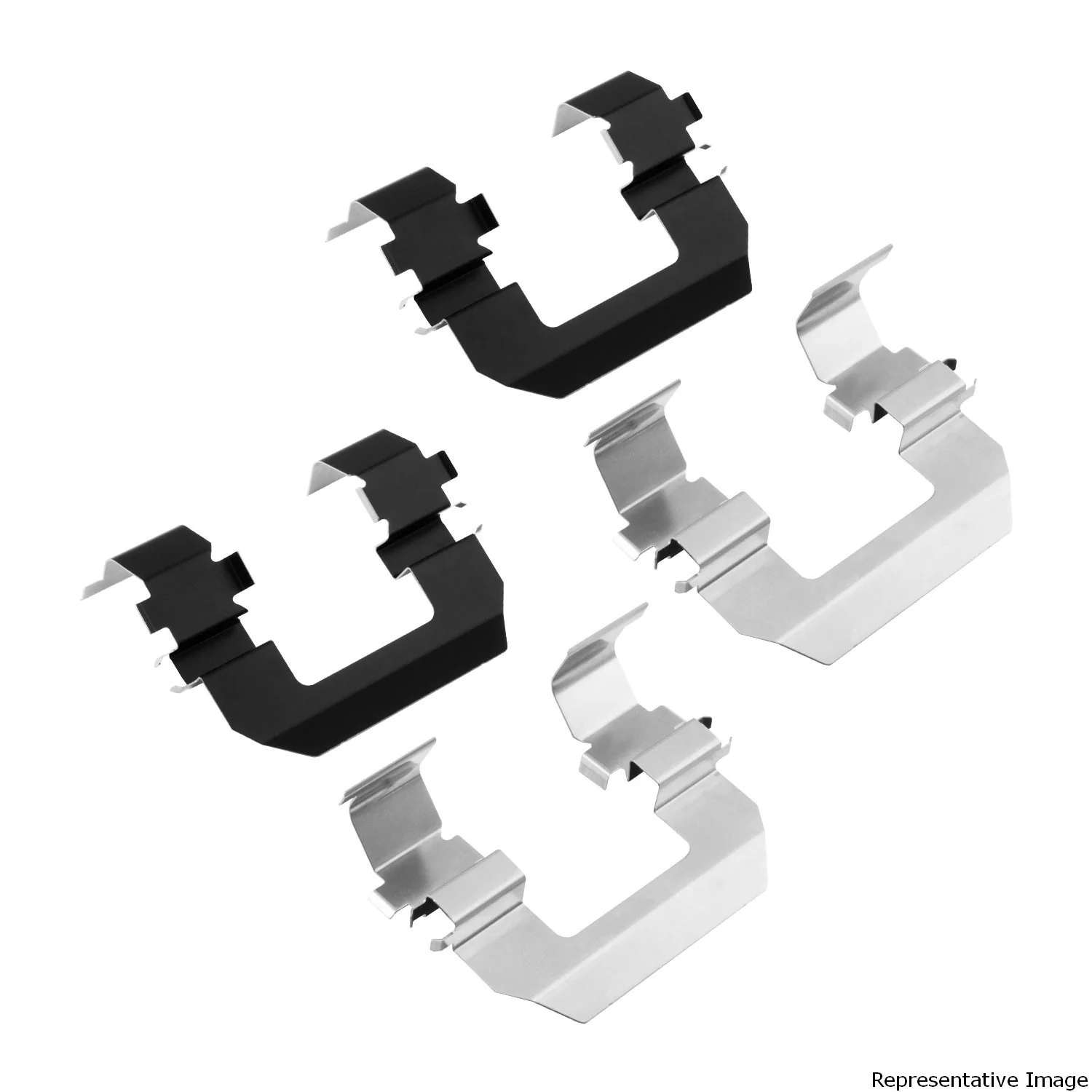 Tesla Model S Rear Disc Brake Pad Hardware Kit, for Mando calipers, 2017-2024