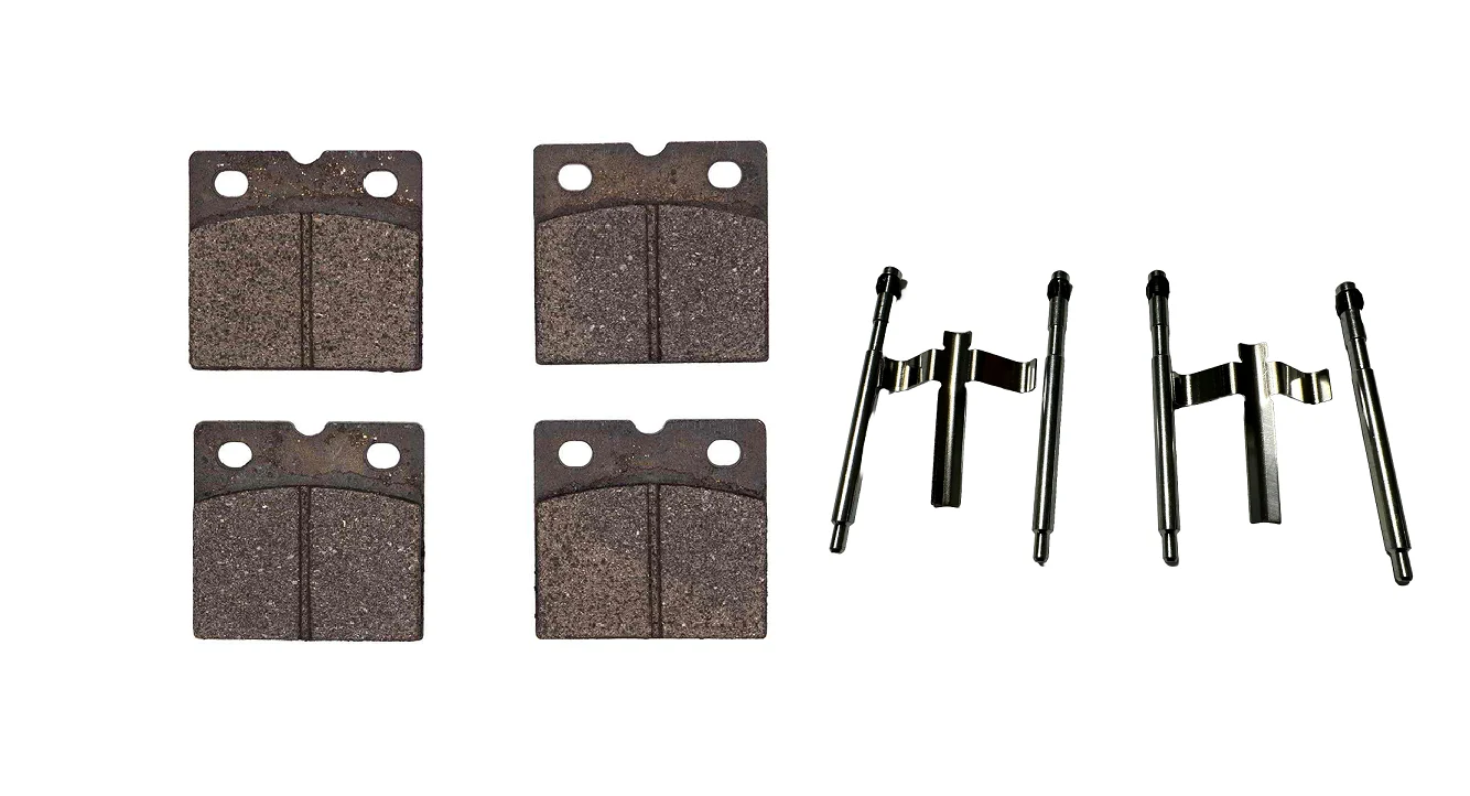 Tesla Model S Rear Parking Brake Pad Set, With Hardware, HybriDynamic, 2012-2021