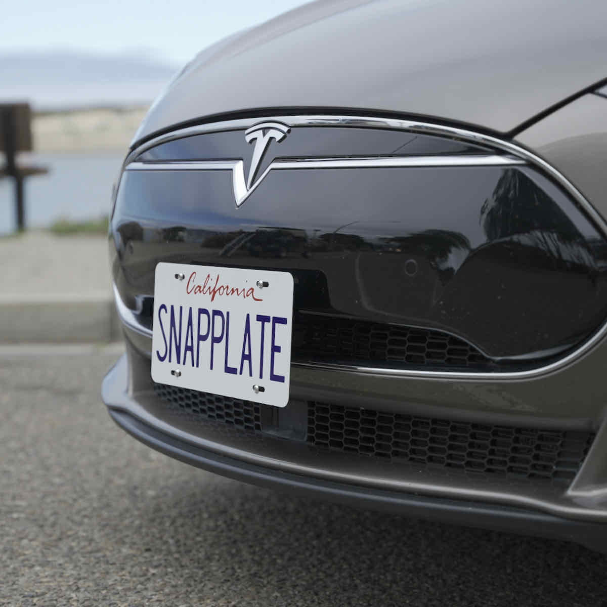 Tesla Model S SNAPPLATE Front License Plate Mount, Removable, 2012-2016 - Image 2