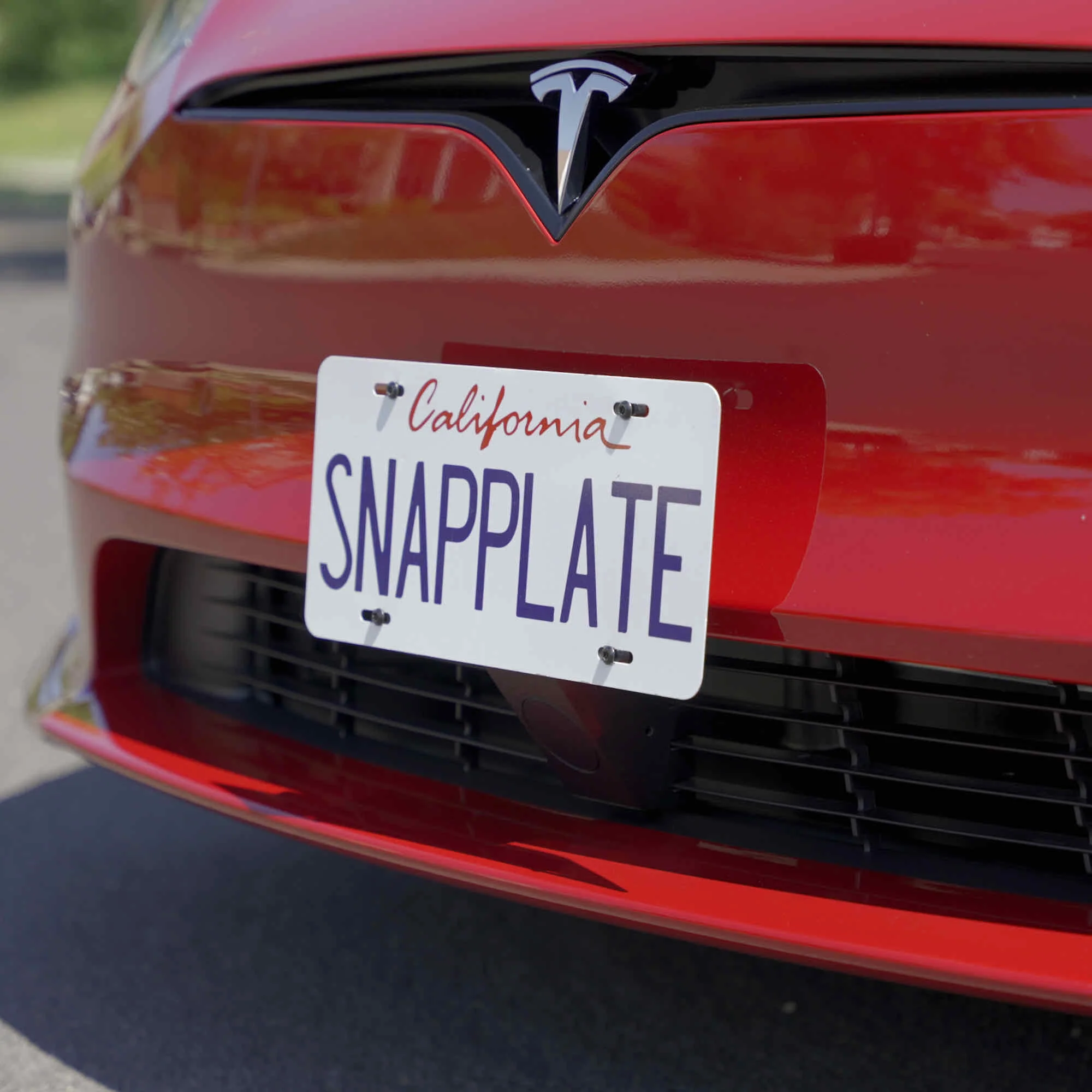 Tesla Model S SNAPPLATE Front License Plate Mount, Removable, 2021-2025 - Image 2