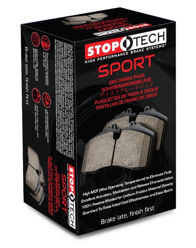 Tesla Model S StopTech Performance Rear Brake Pads, For Brembo Calipers, 2012-2019 - Image 2