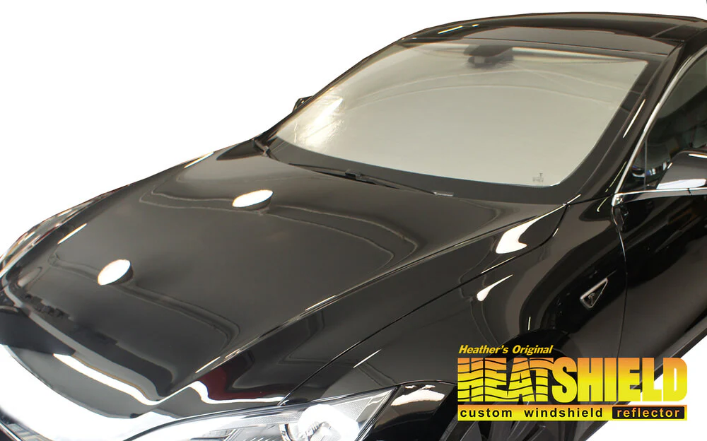 Tesla Model S Sun Shade, Heatshield Custom-Fit Gold Series, 2017-2023