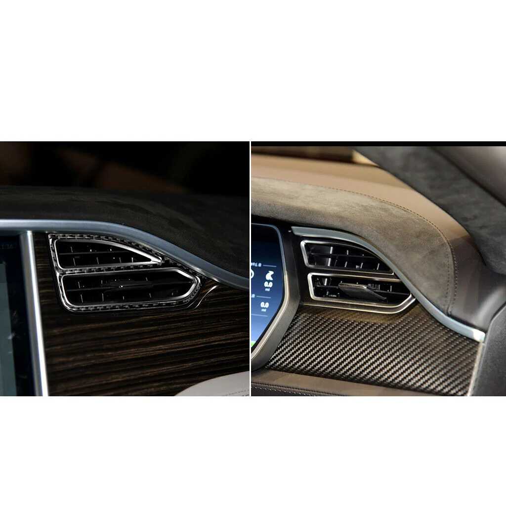 Tesla Model S, X Air Vent Cover Trim, Carbon Fiber, 2014-2018 - Image 6