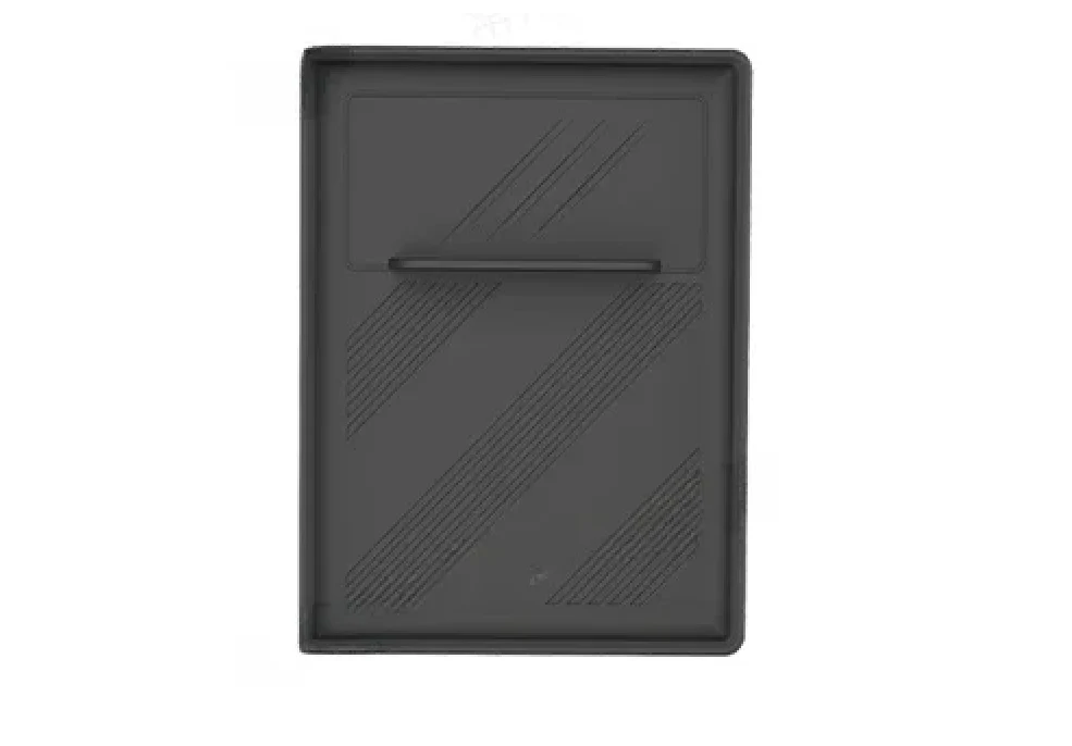 Tesla Model S, X Center Console Front Upper Tray Organizer, Silicone, Black, 2022-2023