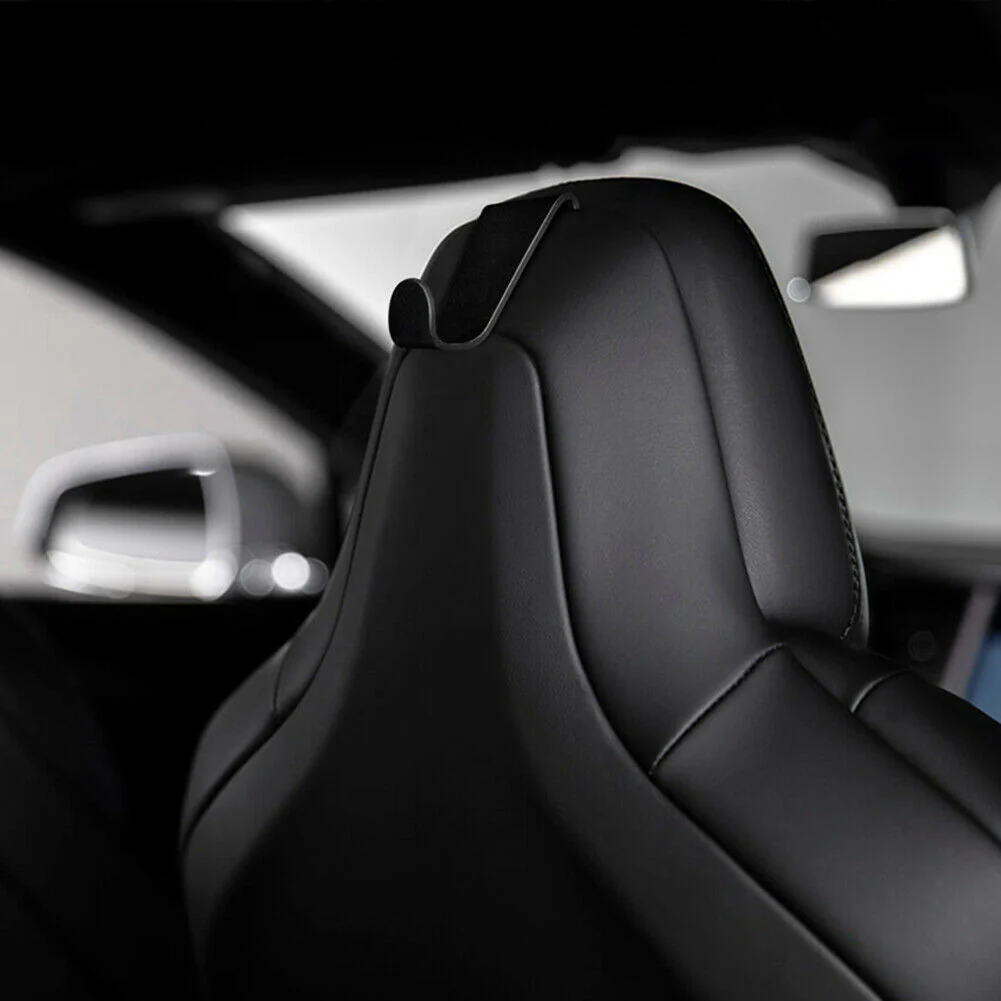 Tesla Model 3, Y, S, X Headrest Coat Hook For Seat Back, Aluminum - Image 3