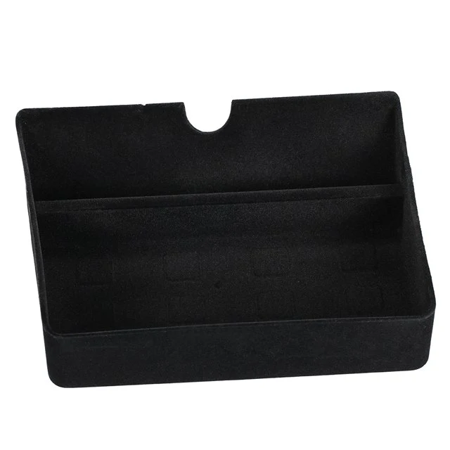 Tesla Model S, X Cubby Center Console Organizer Storage Box Drawer Tray, Carbon Fiber, 2012-2021 - Image 2