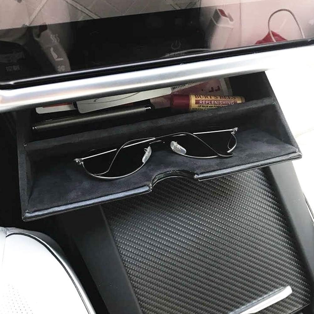 Tesla Model S, X Cubby Center Console Organizer Storage Box Drawer Tray, Carbon Fiber, 2012-2021 - Image 3