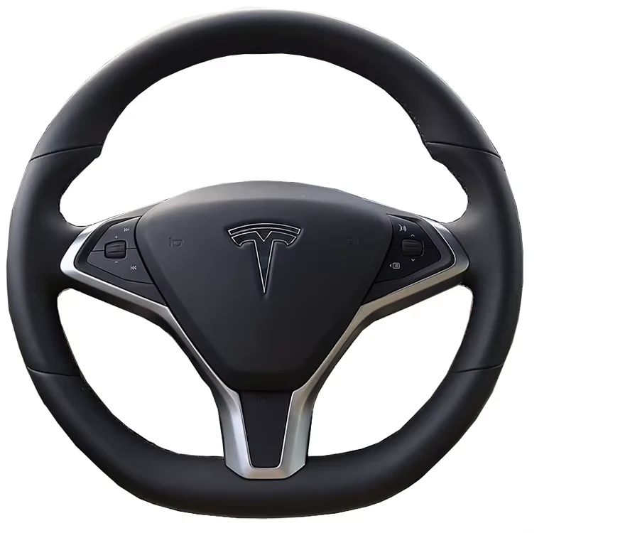 Tesla Model S, X Custom Microfiber Leather Steering Wheel Cover 2012-2020 - Image 2