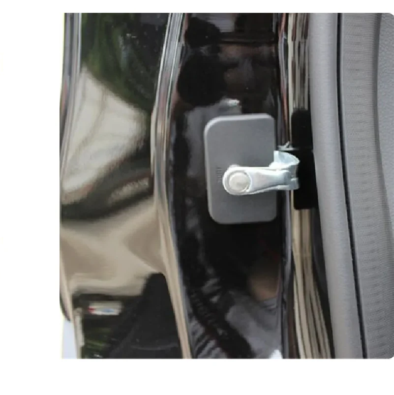 Tesla Model S, X Door Latch Protection Cover, 4-Piece Set, ABS, Black, 2012-2018 - Image 2