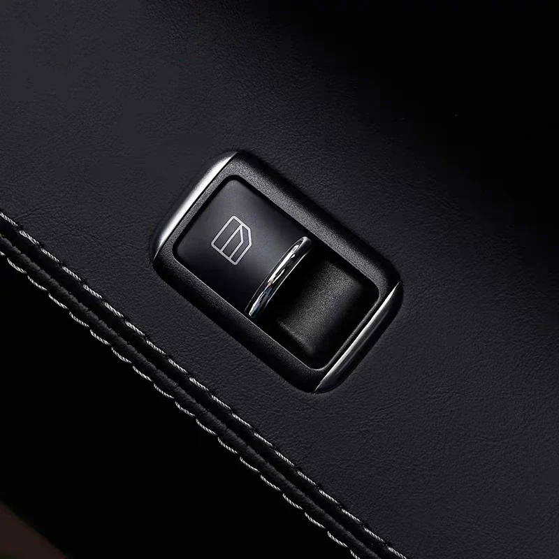 Tesla Model S, X Door Window Switch Chrome Trim Set, 7-Pc Set - Image 6
