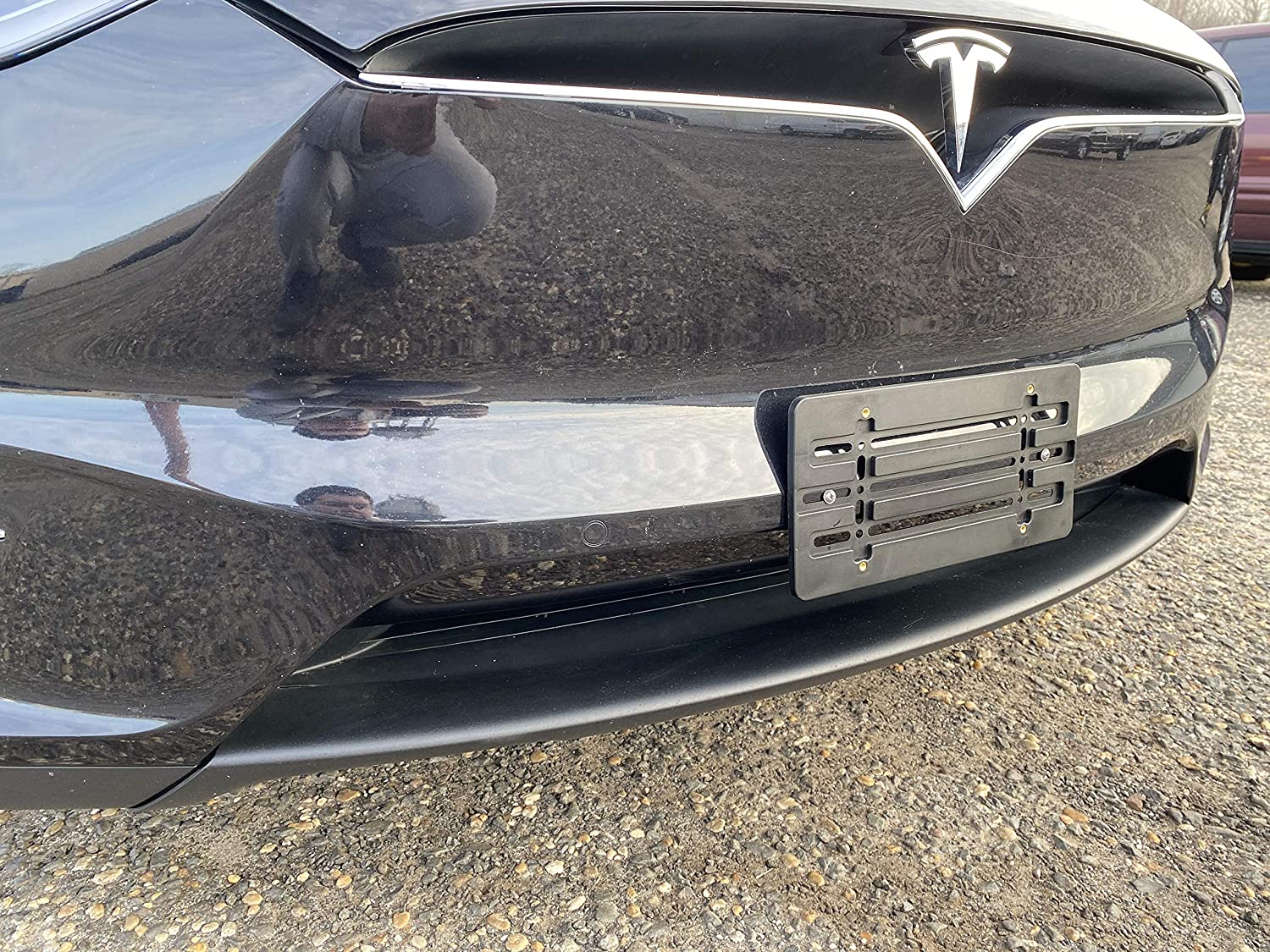 Tesla Model S, X Front License Plate Bumper Mount Holder Bracket, 2012-2024 - Image 5