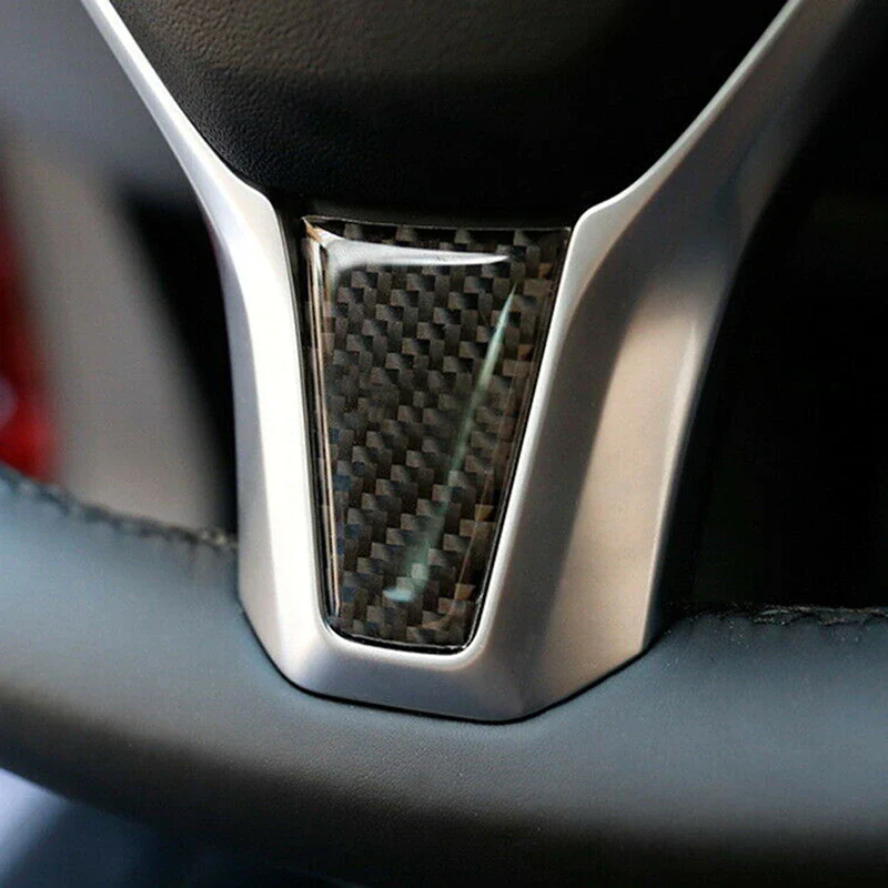 Tesla Model S, X Lower Steering Wheel Sticker, Black Carbon Fiber - Image 4
