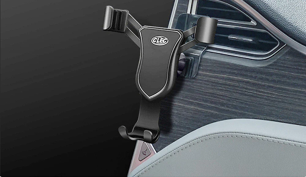 Tesla Model S, X Mobile Cell Phone Holder, Dash Vent, Custom Fit, Black - Image 4