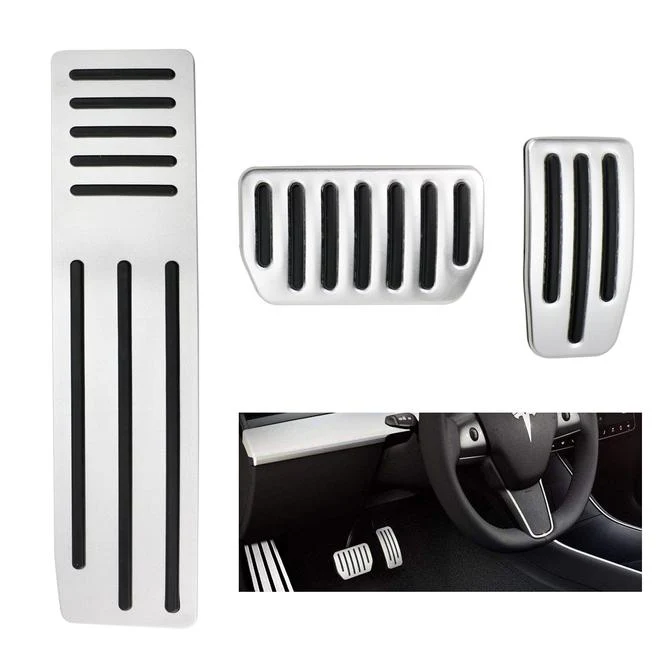 Tesla Model S, X, Performance Pedal Pad Covers, Non-Slip