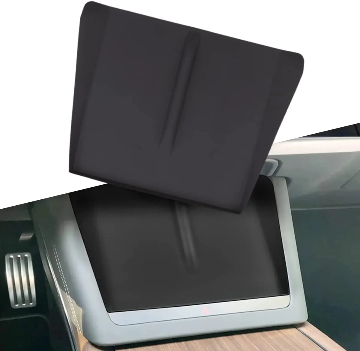 Tesla Model S, X Plaid Center Console Silicone Charging Pad, Black, 2021-2024