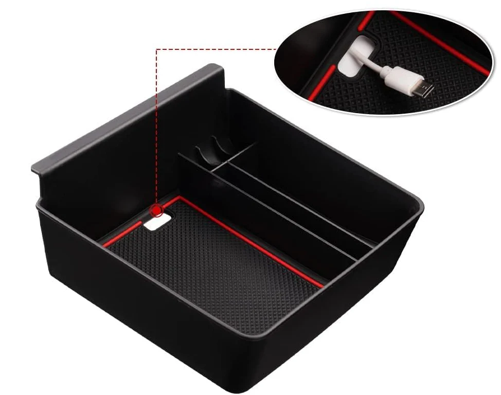 Tesla Model S, X Plaid, Long Range Center Console Storage Tray, 2021-2023 - Image 2