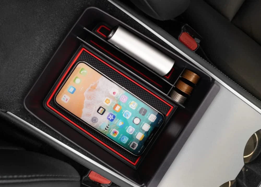Tesla Model S, X Plaid, Long Range Center Console Storage Tray, 2021-2023 - Image 3