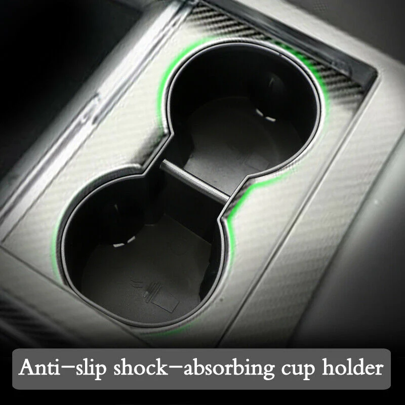 Tesla Model S, X Plaid, Long Range, Cup Holder Insert, Black, 2021-2026 - Image 2