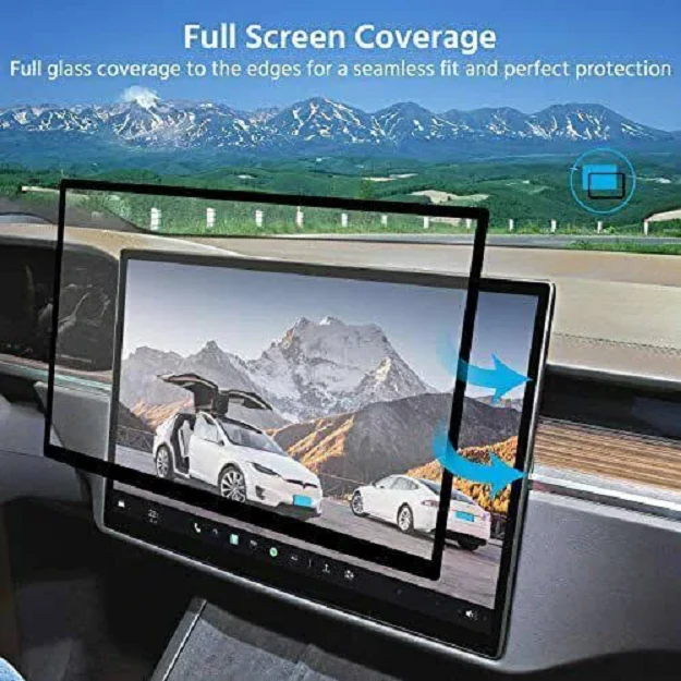 Tesla Model S, X Plaid Screen Protectors Front & Back Clear HD, 9H, 2021-2023 - Image 2