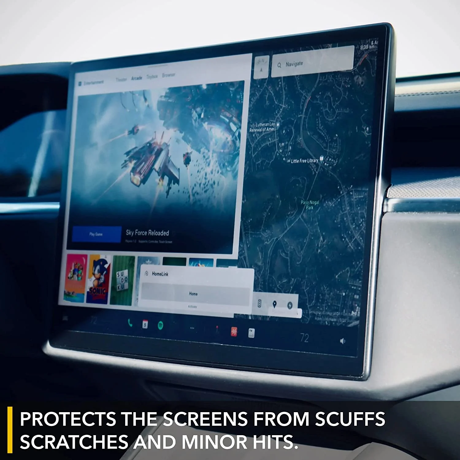 Tesla Model S, X Plaid Screen Protectors Front & Back Clear HD, 9H, 2021-2023 - Image 3