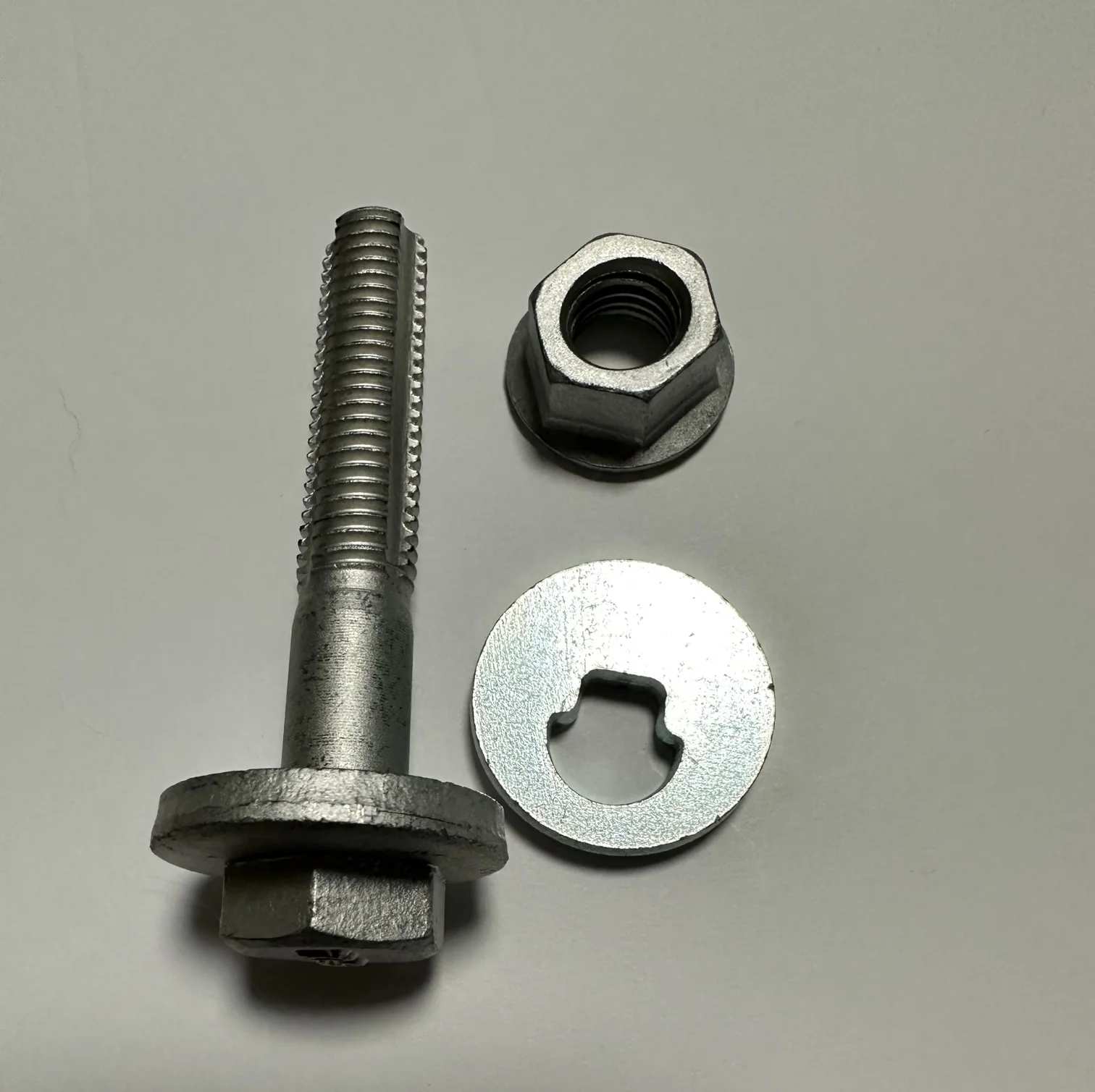 Tesla Model S, X Rear Toe Link Cam Bolt, Nut, & Washer, 2012-2021 - Image 3