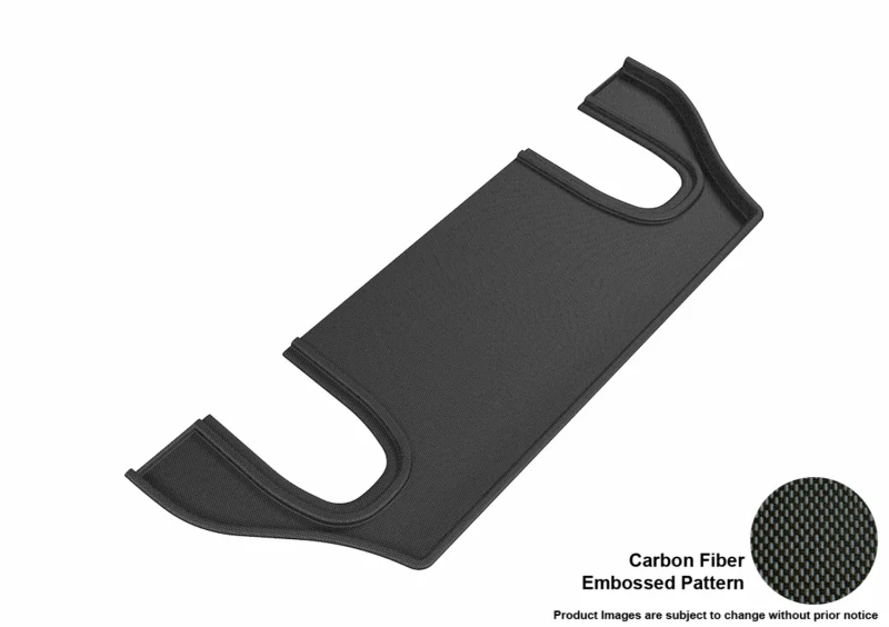 Tesla Model X 3D MAXpider 6-Seats Kagu 3rd Row Rear Floor Mat, Black, 2016-2020 - Image 2