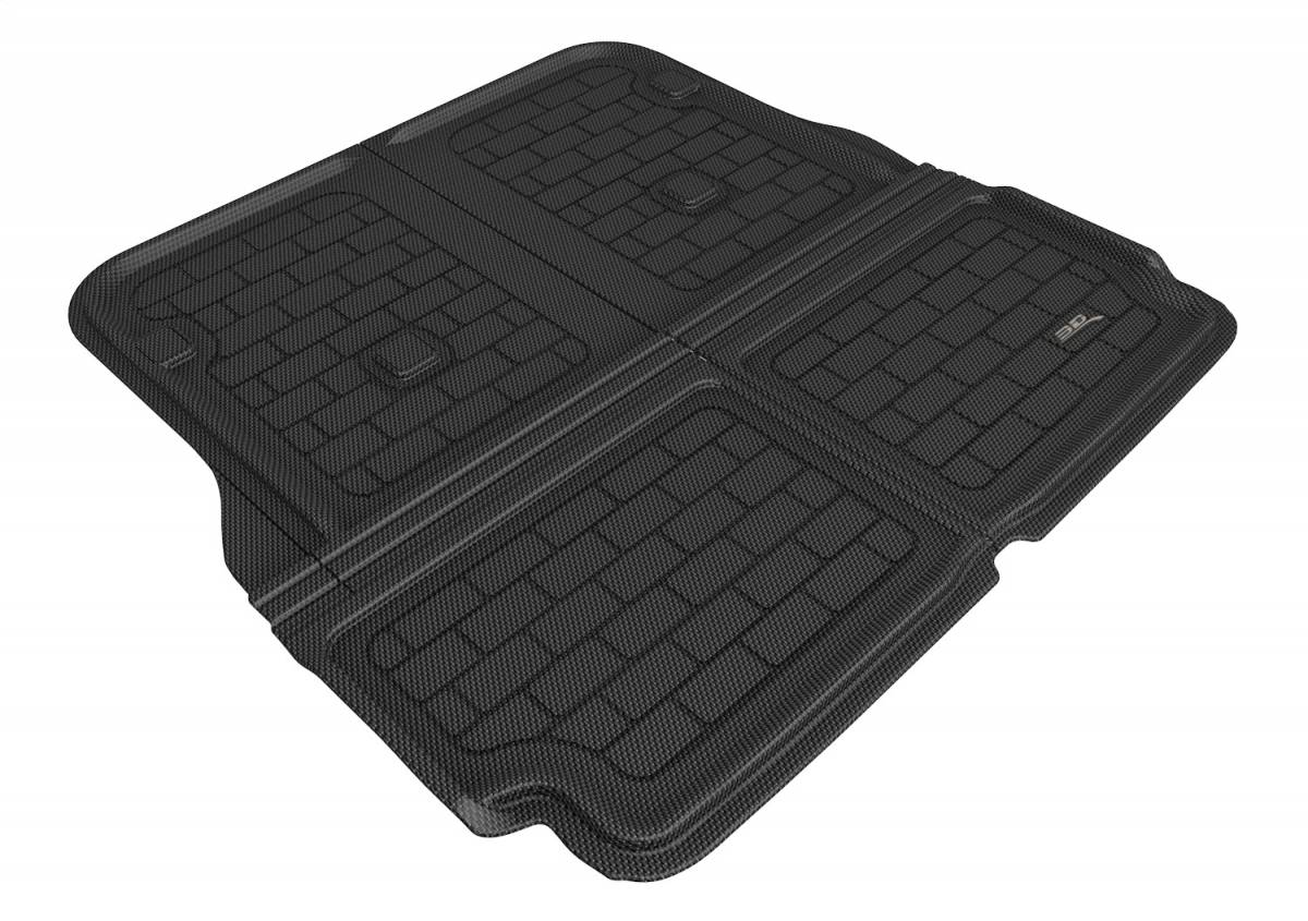 Tesla Model X 3D MAXpider Behind 2nd Row Cross Fold Kagu Cargo Liner, Black, 2016-2020