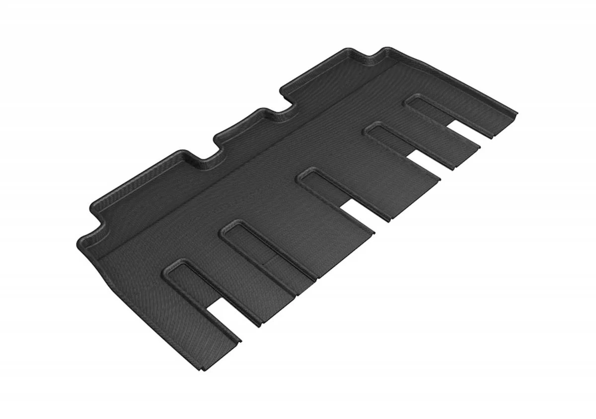 Tesla Model X 3D MAXpider Folding 7-Seats Kagu 2nd Row Floormat, Black, 2017-2020