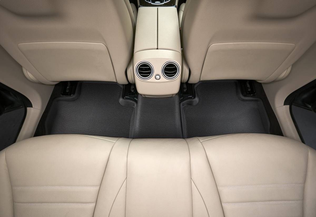 Tesla Model X 3D MAXpider Folding 7-Seats Kagu 2nd Row Floormat, Black, 2017-2020 - Image 2
