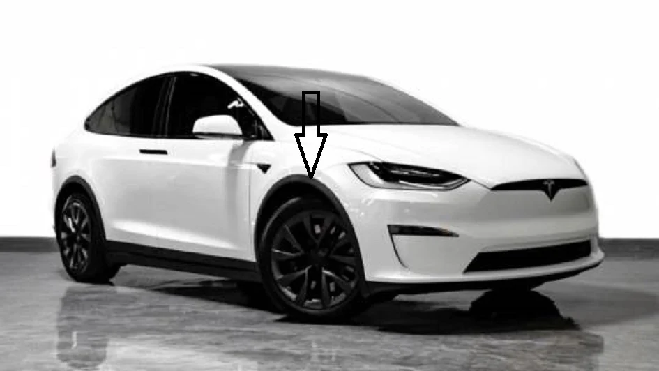 Tesla Model X Front Fender Garnish Molding, Right Front, New, 2016-2021 - Image 4