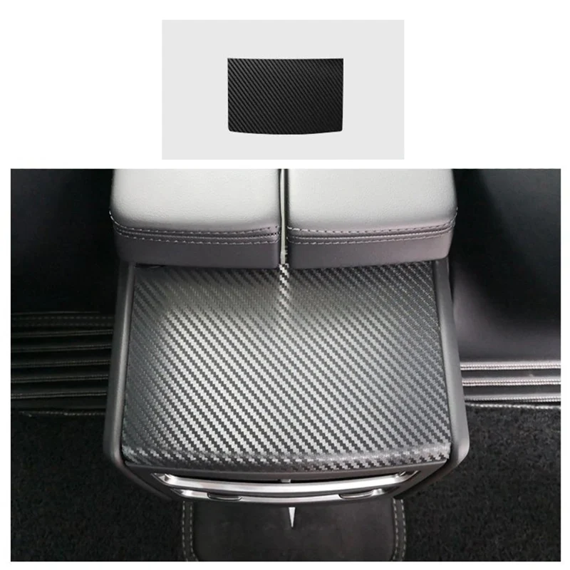 Tesla Model X Rear Armrest Box Plate Armrest Panel Trim Cover Decal, Many Colors, 2015-2023 - Image 3