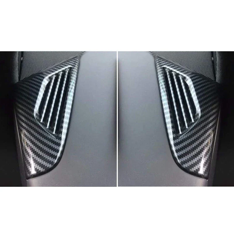 Tesla Model X Side A/C Air Vent Outlet Covers, Carbon Fiber, 2016-2021 - Image 4
