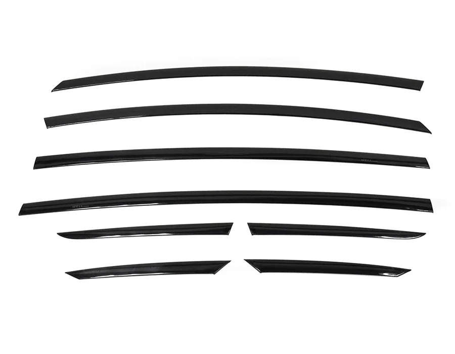 Tesla Model X Side Window Deflectors, Smoke, Premium Series, 2016-2025